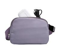 Waist Bag, Nylon Belt Bag, Waterproof and Lightweight Carrier 8.27x1.77in, Casual Waist Slim Design, Multifunctional Running Pack for Travel, Exercise, Everyday Use, Lavender, Se référer au