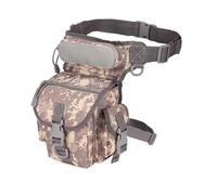 Waist bag weapon tactical cycling leg bag men's waterproof and anti-fall practical thigh bag multi-purpose belt, ACU, One Size