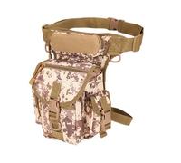 Waist bag weapon tactical cycling leg bag men's waterproof and anti-fall practical thigh bag multi-purpose belt, Desert Digital, One Size