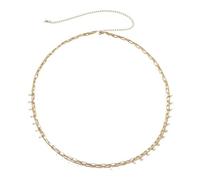 Waist Beads 1PC Chain Pearl Belly Chains Sexy Body Jewelry Waist Belt Accessories(Gold-Pearl B.Chains)