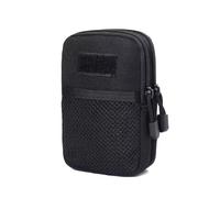 Waist Belt Bag Men Outdoor Backpack Shoulder Strap Hanging Bag Storage Sundries Bag(Black)