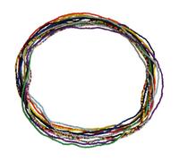 Waist Chain 10pcs Colorful Bead Body Jewellery for Women | Chic Lightweight Fit, Comfortable Wear for Beach Parties and Nightclubs, Girls Women Costume Decor Halloween