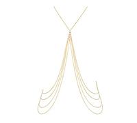 waist chain Body Chain Fashion Gold Color Color Multilayer Long Waist Chain Imitation Pearl Body Jewerly Beach Party Body Jewelry chain belt