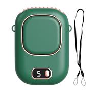 Waist Clip Fan - Quiet Brushless Motor, Clear Digital Display, Five Level Flow, Securing Hooks | Portable Rechargeable Shirt Breeze Device For Outdoor Hiking Camping Festival Sports