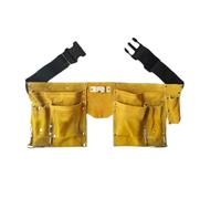 Waist-Crotch-Type Leather Tool Belt Quick Release Buckle Carpenter Construction Work Apron Storage Welding Pouch for Electrician Carpenter
