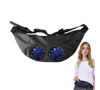 Waist Fan - Wearable Personal Fan Fanny Pack,USB Powered, Powerful Airflow, Waist Fan, Wearable Personal Fan, Hands-, Portable Body Fan For Fishing, Construction