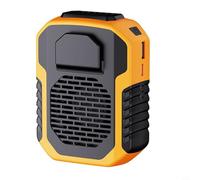 Waist Fan with Powerful Airflow and 6000mAh Battery Perfect for Camping, Fishing, and Hiking (Orange(DQ215))
