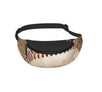 Waist Fanny Pack for Men Women Baseball Printed Waist Bag Dog Walking Bumbags for Travel Sport Running Hiking Jogging Gym