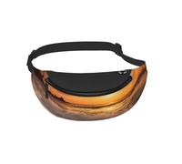 Waist Fanny Pack for Men Women Beach Sunset Printed Waist Bag Dog Walking Bumbags for Travel Sport Running Hiking Jogging Gym