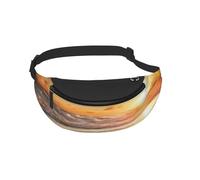 Waist Fanny Pack for Men Women Beach with Seashells Sunset Printed Waist Bag Dog Walking Bumbags for Travel Sport Running Hiking Jogging Gym