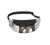Waist Fanny Pack for Men Women Brooklyn Bridge Printed Waist Bag Dog Walking Bumbags for Travel Sport Running Hiking Jogging Gym