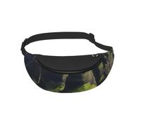 Waist Fanny Pack for Men Women Coast Kauai Mountain Cliff Printed Waist Bag Dog Walking Bumbags for Travel Sport Running Hiking Jogging Gym