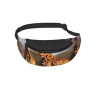 Waist Fanny Pack for Men Women Giraffes Family Printed Waist Bag Dog Walking Bumbags for Travel Sport Running Hiking Jogging Gym