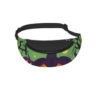 Waist Fanny Pack for Men Women Happy Halloween Printed Waist Bag Dog Walking Bumbags for Travel Sport Running Hiking Jogging Gym