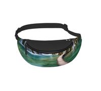 Waist Fanny Pack for Men Women plitvice Lakes National Park Printed Waist Bag Dog Walking Bumbags for Travel Sport Running Hiking Jogging Gym
