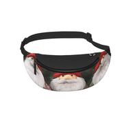 Waist Fanny Pack for Men Women Santa Claus Gnomes Printed Waist Bag Dog Walking Bumbags for Travel Sport Running Hiking Jogging Gym