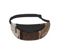 Waist Fanny Pack for Men Women Stall Barn Door Printed Waist Bag Dog Walking Bumbags for Travel Sport Running Hiking Jogging Gym