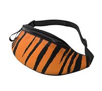Waist Fanny Pack for Men Women Tiger Stripe Printed Bum Waist Bag Dog Walking Bumbags for Travel Outdoor Sport Running Hiking Jogging Gym Workout