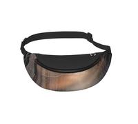 Waist Fanny Pack for Men Women Wandering in The Winter Light Printed Waist Bag Dog Walking Bumbags for Travel Sport Running Hiking Jogging Gym