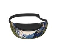 Waist Fanny Pack for Men Women Yosemite National Park Printed Waist Bag Dog Walking Bumbags for Travel Sport Running Hiking Jogging Gym