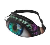 Waist Fanny Pack Mermaids Scale Printed Bum Bag Adjustable Strap Waist Bag Lightweight Crossbody Bags for Outdoors Running Walking Dog