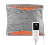 Waist Heated Pad with LCD Controller, Heating Pads for Back Pain Relief with 9 Heating & 4 Gears Timing, Machine Washable Electric Heat Pads for Abdominal Neck Shoulder Pain Relief