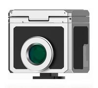 Waist Level Viewfinder, Retropia External Optical Viewfinder with Frame Lines 35/50, Cold Shoe Mount for Precise Framing & Improved Shooting Experience silver