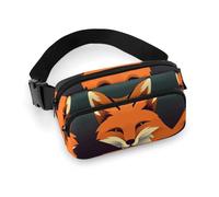 Waist Pack A Fox Image Printed Butt Pack Fanny Pack for Men Women Workout Traveling Casual Running Hiking Cycling Hip Bum Bag with Adjustable Strap for Outdoors, A Fox Image, 7.9 X 5.1 in