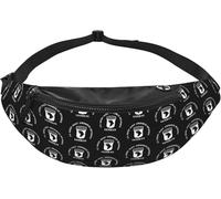 Waist Pack Adjustable Waist Bag Army 101St Division Veteran Foldable Bumbags for Sports Men Running 14X35Cm