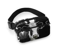Waist Pack Animal Funny Cow Head Printed Butt Pack Fanny Pack Hip Bum Bag for Workout Traveling Casual Running Hiking Cycling, Animal Funny Cow Head, 7.9 X 5.1 in
