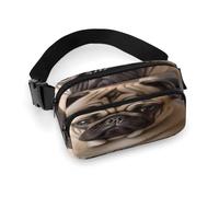 Waist Pack Animal Pug Dog Printed Butt Pack Fanny Pack Hip Bum Bag for Workout Traveling Casual Running Hiking Cycling, Animal Pug Dog, 7.9 X 5.1 in