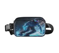 Waist Pack Bag Character Skiing in The Snow Outdoor Fanny Pack Crossbody Bum Bags