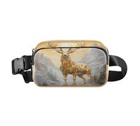 Waist Pack Bag Deer on The Hill in Sunrise Outdoor Fanny Pack Crossbody Bum Bags