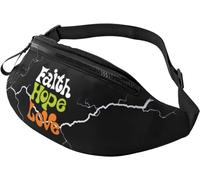 Waist Pack Bag Faith Hope Love Christianty, Waistpack Adjustable Cycling Waist Bag Unisex Waist Bag for Climbing Activities Jogging