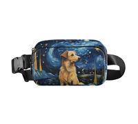 Waist Pack Bag Golden Retriever Under The Starry Sky Outdoor Fanny Pack Crossbody Bum Bags