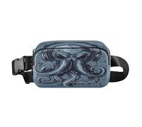 Waist Pack Bag Octopus Listening to Music Outdoor Fanny Pack Crossbody Bum Bags