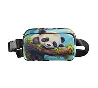 Waist Pack Bag Panda Lying in The Tree Outdoor Fanny Pack Crossbody Bum Bags