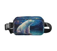 Waist Pack Bag Polar Bear at The Seaside Outdoor Fanny Pack Crossbody Bum Bags