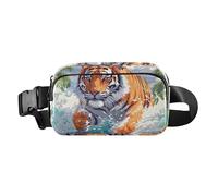 Waist Pack Bag Tigers Running in Waves Outdoor Fanny Pack Crossbody Bum Bags