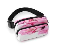 Waist Pack Beautiful Flowers Printed Butt Pack Fanny Pack Hip Bum Bag for Workout Traveling Casual Running Hiking Cycling, Beautiful Flowers, 7.9 X 5.1 in