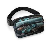 Waist Pack Cool Dragon Printed Butt Pack Fanny Pack Hip Bum Bag for Workout Traveling Casual Running Hiking Cycling, Cool Dragon, 7.9 X 5.1 in