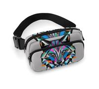 Waist Pack Coyote Wolf Beast Printed Butt Pack Fanny Pack Hip Bum Bag for Workout Traveling Casual Running Hiking Cycling, Coyote Wolf Beast, 7.9 X 5.1 in
