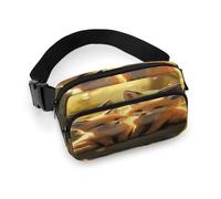 Waist Pack Cute Foxes Printed Butt Pack Fanny Pack Hip Bum Bag for Workout Traveling Casual Running Hiking Cycling, Cute Foxes, 7.9 X 5.1 in