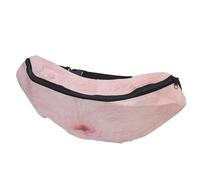 Waist Pack Dad Bag 3D Dad Beer Belly Fanny Pack Large Capacity Waist Bag Realistic Zipper PU Dad Waist Pocket Funny Bag