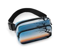Waist Pack Dead Leafless Tree Printed Butt Pack Fanny Pack for Men Women Workout Traveling Casual Running Hiking Cycling Hip Bum Bag with Adjustable Strap for Outdoors, Dead Leafless Tree, 7.9 X 5.1