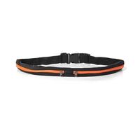 Waist Pack Double Pocket Waterproof Phone Belt Nylon Casual Small Bag Traveling Running Cycling Hiking Sport Traveling Shopping(B Style Orange,2PCS)