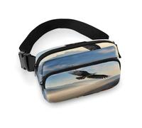 Waist Pack Eagle Mountains Printed Butt Pack Fanny Pack Hip Bum Bag for Workout Traveling Casual Running Hiking Cycling, Eagle Mountains, 7.9 X 5.1 in