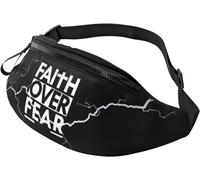 Waist Pack Faith Over Fear, Belt Bag Pouch Elegant Waistpacks Fashion Chest Bag for Dog Walking Running Activities