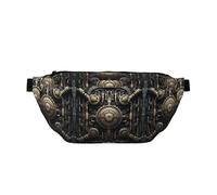 Waist Pack for Men and Women with Adjustable Shoulder Strap Large Hiking Waist Pack for Running, Cycling, Mechanics Patterns