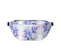 Waist Pack for Men and Women with Adjustable Shoulder Strap Large Hiking Waist Pack for Running, Cycling, Lily of The Valley Patterns